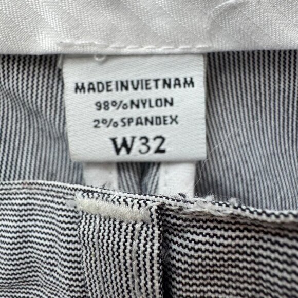 FJ Foot Joy Chino Shorts Mens Grey Flat Front Nylon Stretch 6" Size 32 - Picture 4 of 12